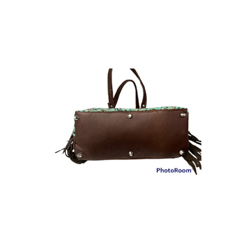 Leather Peaceful Fringe Bag