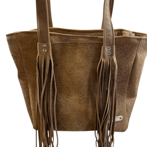 Beautiful Leather Urban Concealed Carry Tote with Fringe
