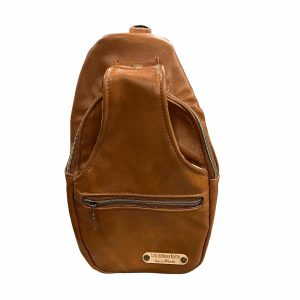 Leather Retro Sling Backpack