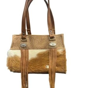 Leather Hair-On Nora Handbag Concealed Carry – Timeless Elegance Meets Modern Functionality