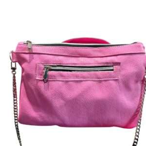 Beautiful Pink Leather Ariadne Biker Conceal Carry Clutch